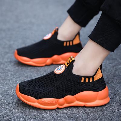 China Waterproof Anti Slip Lacing Kids Running Sneaker Boy Soccer Shoes Children Kids Sport Walking Shoes for sale