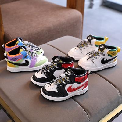 China Autumn Flat Fashion Plus Velvet Boys Sneaker Girls Children Autumn Winter Shoes Children Breathable Sports Shoes for sale