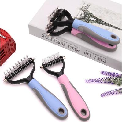 China Sustainable Brush Pet Hair Remover Metal Comb Dog Comb For Dog for sale