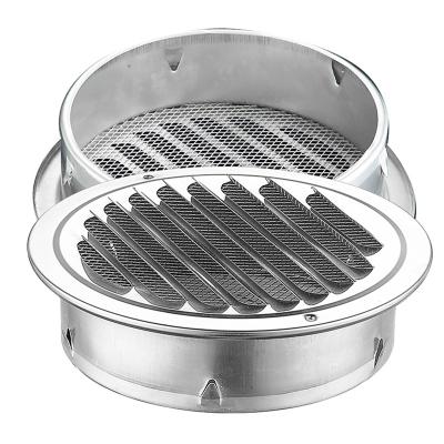 China 201 Insect and Fire Protection with 304 Stainless Steel Duct with Cover Wall Duct Waterproof Kitchen Exhaust Diffuser for sale