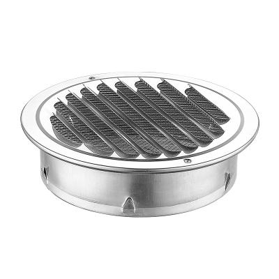 China Insect and Fire Protection Cover Wall Vent Kitchen Exhaust Diffuser 201 Stainless Steel Vent with Waterproof Insect and Fire Protection Polished CN; GUA SV for sale