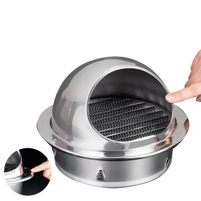 China Rainproof And Insect Proof Waterproof Duct Vent Hood Stainless Steel Duct Covers for sale