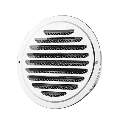 China 304 External Insect and Fire Protection Ventilation Air Vent Stainless Waterproof Duct Diffuser Canopy Outlet Metal Grille with Waterproof Cover Diffuser for sale