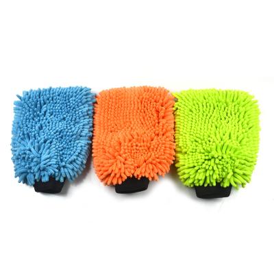 China 80% new type new design car wash glove detailing Microfiber glove car wash glove for sale