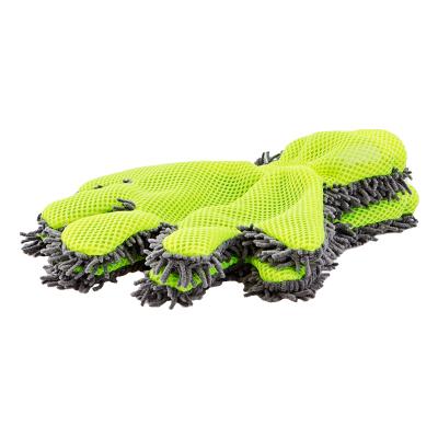 China 2021 Hot Selling 100% Polyester New Design No Trace Mitt Car Custom Wash Microfiber Wash Mitt for sale