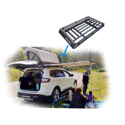 China Trigone/V-type ground aluminum nail best-selling high quality hard shell 4*4 SUV with camping tent roof side tent for sale