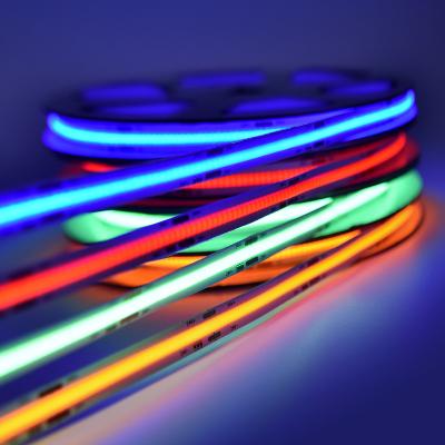 China LANDSCAPE DC IP68 24V RGB COB LED Strip Light High Free Flexible Spot Light 480 Lumen RGB COB LED Strip Dotless RGB COB LED Strip Light for sale