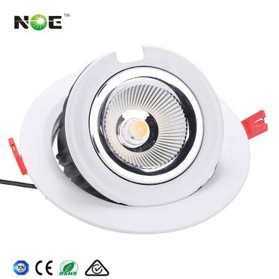 China Shop led gimbal downlight 8 inch 20w adjustable cob downlight adjustable gimbal for sale