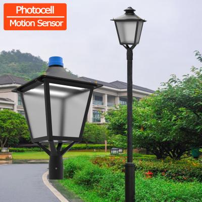 China Garden 30W 50W 60W 80W 100W 120W LED Top Light Outdoor Garden Post 76mm 60mm Connector IP65 Pathway Post Light Top for sale