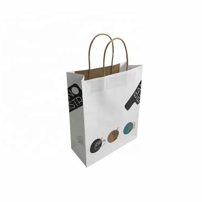 China Disposable Custom CMYK Printing Paper Bag Gift Bag Luxury Women Clothing Shopping Paper Bag for sale