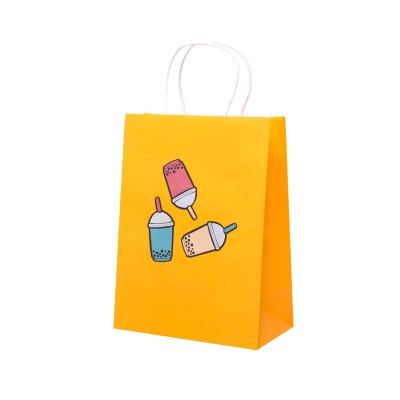 China Recycled Custom Brown Craft Kraft Paper Bags Bakery Food Packaging Materials Small Business Packing Supplies for sale