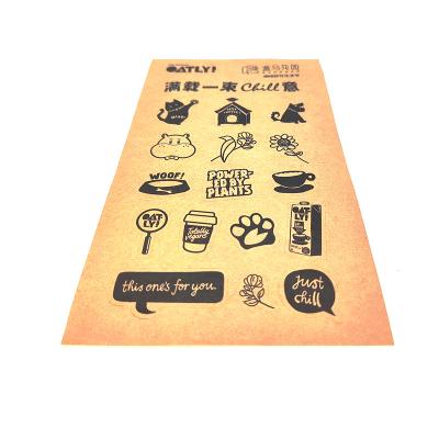 China Custom Printing Clear Transparent Waterproof+Eco-friendly Logo Plastic Vinyl Kraft Label Stickers For Packaging for sale