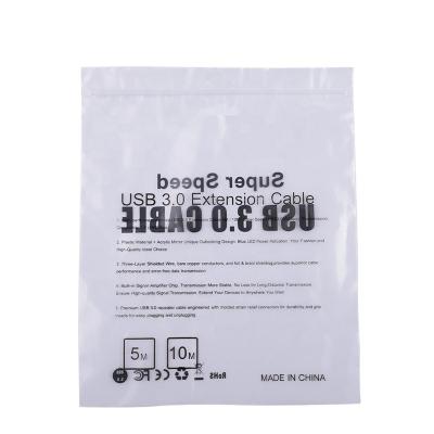 China Durable Custom Safety Logo Warning Letter Print Packaging Ziplock Bag For Waterproof Cosmetics for sale