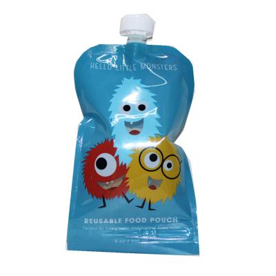 China Custom Logo Print 250Ml 500Ml 1L White Moistureproof Special Shaped Stand Up Spout Pouch Jumbo Bag for sale