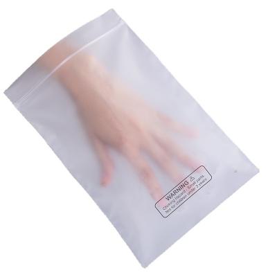 China Custom Biodegradable Plastic Grass Proof Safety Smell Zipper Maker Cornstarch Frosted Ziplock Bags For Clothing for sale