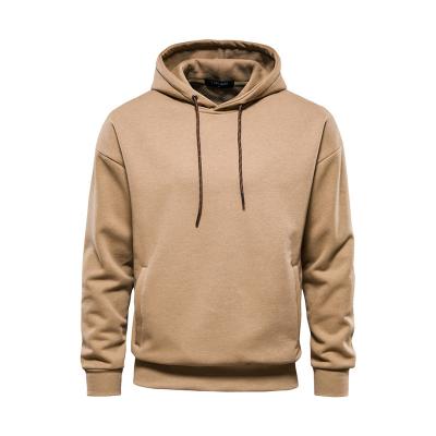 China Men's Solid Sweatshirt Cotton Hooded Pullover Slim Fit Upper Blurred Casual Breathable Sportswear for sale