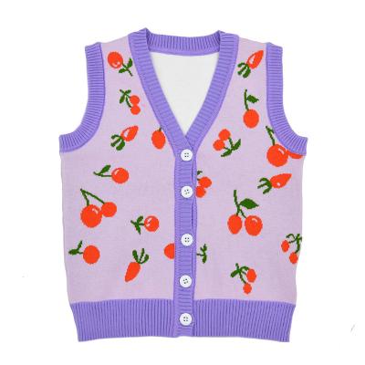 China Korean style children's sleeveless vest of children's clothing factory wholesale breathable V-neck direct sales for sale