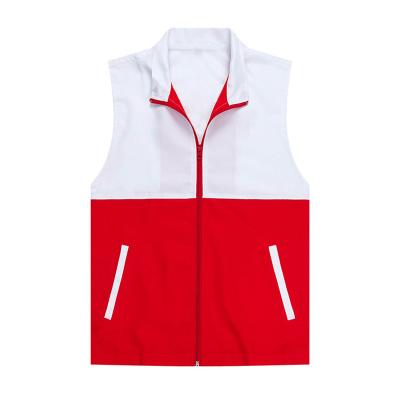 China Anti-wrinkle volunteer unisex vest printing supermarket workwear uniform vest for sale