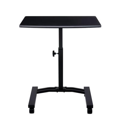 China Modern Design Adjustable Height Black Mobile Laptop Desk (Height) With Lockable Rolling Casters for sale