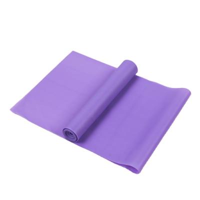 China Hot Sale Custom Made Fitness Pilate Yoga Strength Training Tension Band Elastic Workout Resistance Bands for sale