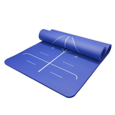 China Yoga Exercises Customized Color Yoga Exercise Tape Eco-Friendly Yoga Mat With Position Line for sale