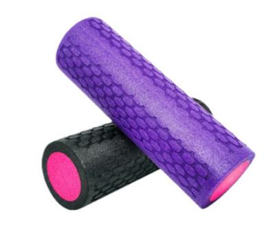 China Durable EPE Solid Two Color Floating Point Yoga Spine Shaft Muscle Relaxation Foam Bar Yoga Bar Foam Shaft Roller for sale