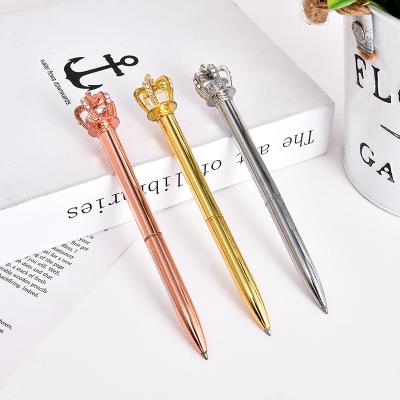 China Promotional Gold Ballpoint Pen Luxury Wholesale Metal Ball Pen Gift Promotion Best Writing for sale