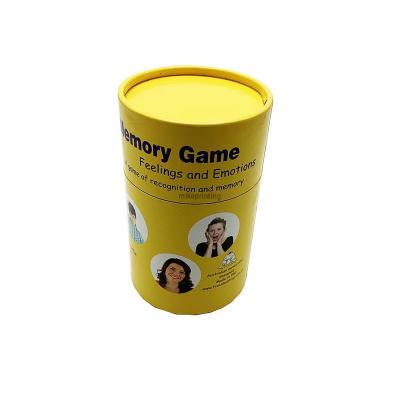 China Wholesale Promotion Game Card Tube Gift Paper Box Small Cheap Cardboard Customized Package Printing Round for sale