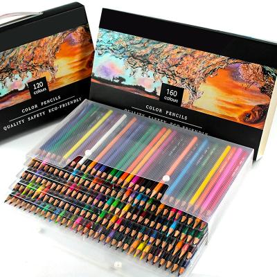 China Promotion\Business\High Quality Colored Pencil Drawing Colors Professional Artists Wholesale Original School\Office 72/120/160 Color Pencils Set With PVC Box for sale