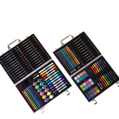 China Hot Selling Bright Colors Color Wax Crayon Set Children Drawing Artist Wood Packaging High Quality Wax Crayon Set for sale