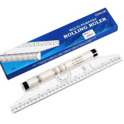 China New Design 30cm Ruler Transparent Promotion Scale Eco-friendly Wholesale Rolling Plastic Ruler for sale