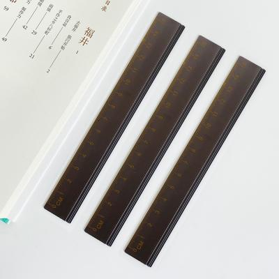 China Eco-Friendly Promotion Wholesale Metal Scale Inches 15cm Metric Single Single Side Stainless Steel Rulers for sale