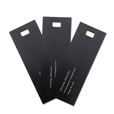 China Durable Paper OEM Black Swing Tag String Hang Tags For Shoes Clothing for sale