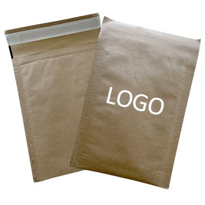 China Eco-friendly Color Optional Express Mail Padded Envelopes Compostable Biodegradable Kraft Bubble Mailer for sale