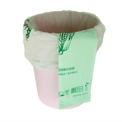 China Biodegradable Plastic Waste Packaging Bags Kitchen Waste Bags On Roll Compost Bin Liner Bag for sale