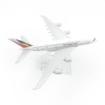 China Toy Hot New Products Diecast Fitted Aircraft 16CM Alloy A380 Philippine Airplane Model for sale