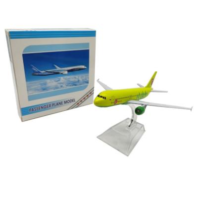 China Diecast Model of Toy Made Metal Airplane Collection 16CM Siberia A320 Toy Zinc Alloy Diecast Airplane for sale