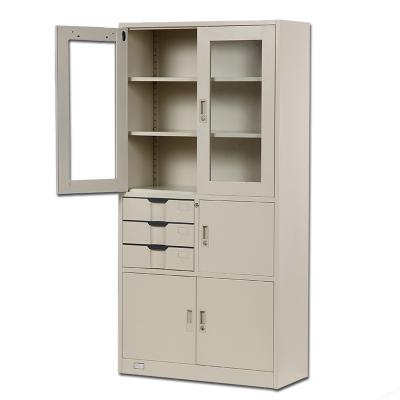 China Modern cheap resistance steel iron glass medical filing cabinet cupboard design for sale