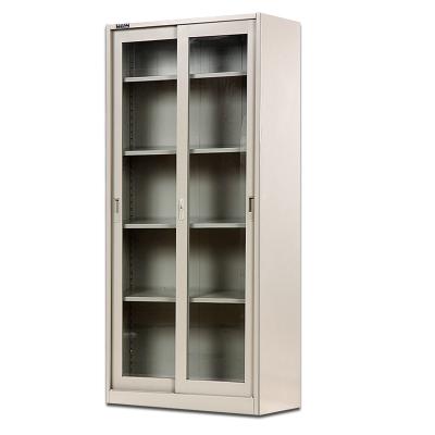 China (Size) KD Steel Metal Furniture Adjustable Sliding Glass Door Storage Closet for sale