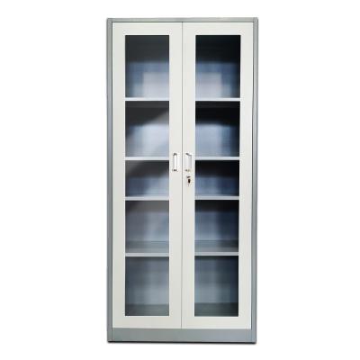 China Adjustable (Height) Flip Up Glass Steel Swing Door Equipment Hospital Storage Cabinet for sale