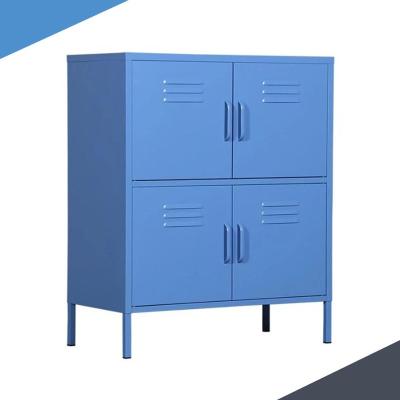 China Home Living Room Cabinet Furniture Vintage Metal Storage Cabinet for sale