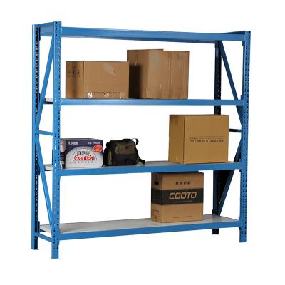 China Yudu Warehouse Racking Systems Double Sided Store Shelves Rack Steel Metal Supermarket Shelf for sale