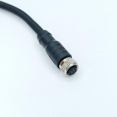 China Chinese Manufacturer Circular Customized Waterproof M8 Automotive Connector Shielded Wire Connector for sale