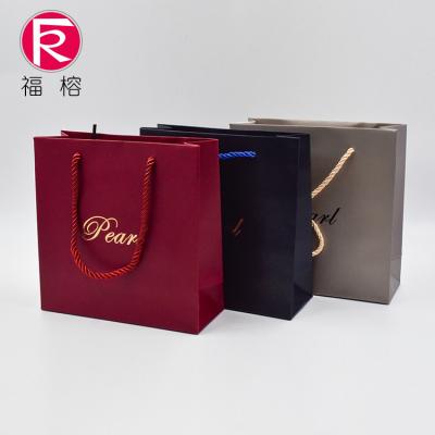 China High Quality Custom Paper Gift Jewelry Packaging Bag Packaging Paper Bag With Logo Print for sale