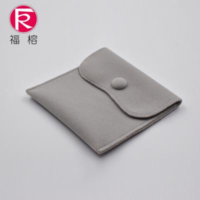 China Recyclable Custom Logo Microfiber Suede Cloth Jewelry Pouch Bag For Jewelry for sale