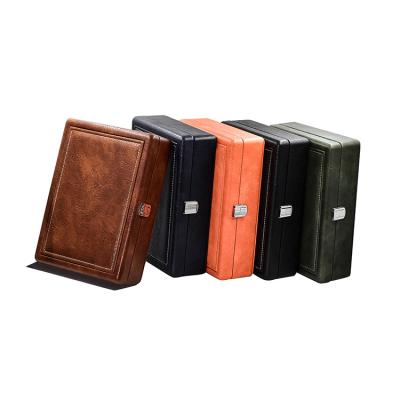 China Atmospheric high quality fashionable multifunctional velvet jewelry packaging leather box for sale