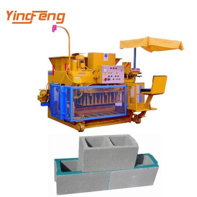 China Hotels Small Capacity Cheap Semi Automatic Concrete Cement Hollow Block Making Machine QT4-40 4-35 4-28 4-25 850*550*30mm 25~40s JS500 Te koop