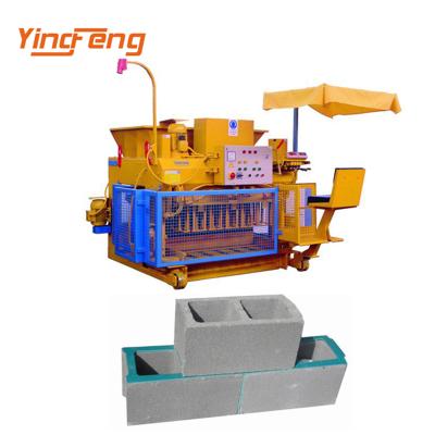 China QMY 6-25 Building Material Mobile Building Material Cavity Stores Custom Automatic Brick Block Maker Concrete Cement Brick Block Making Machine Price Te koop