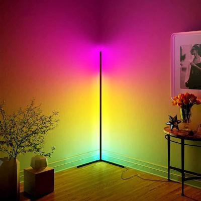 China AMAZON modern DIMMING LIGHT DROPSHIPPING SINGLE CORNER RGB LED FLOOR LAMP MODERN REMOTE POSITION LAMP for sale