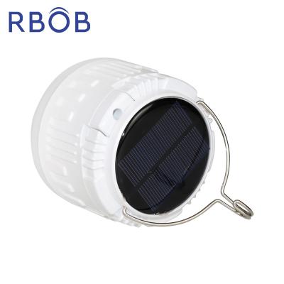 China Theme park RBOB 30w 50w solar led camping lights rechargeable outdoor camping tent light bulb lampb lampb for sale